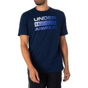 T-shirt Korte Mouw Under Armour T-Shirt Met Teamuitgave En Woordmerk