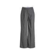 Broek Jjxx Noos Ellis Wide Trousers - Dark Grey Melange