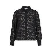 Blouse Vila Noos Flema New Shirt L/S - Black