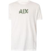 T-shirt Korte Mouw EAX Grafisch T-shirt met logo vervagen