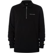 Sweater Lyle &amp; Scott Geborduurd Sweatshirt Met Kwartrits En Kraag