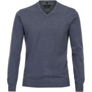 Sweater Casa Moda Pullover V-Hals Blauw