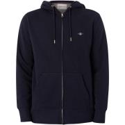 Sweater Gant Normale Shield-Hoodie Met Rits