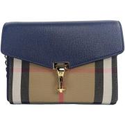 Handtas Burberry Regency blauwe geruite leren crossbodytas