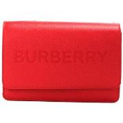 Handtas Burberry Kleine Leren Portemonnee Aan Ketting Rood