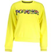 Sweater Desigual Power Embellished Sweatshirt voor dames - geel