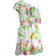 Jurk Desigual Dames jurk met een schouder bloemenprint