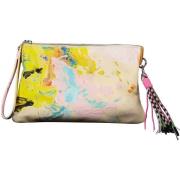 Handtas Desigual Veelkleurige Verfspetter Clutch met Kwast