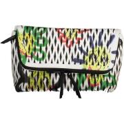 Handtas Desigual Graffiti clutch wit leer