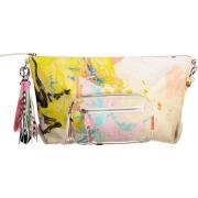 Handtas Desigual Canvas Tas met Abstracte Kunstdruk Multicolor