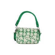 Handtas Desigual Groene Leren Schoudertas met Bloemen