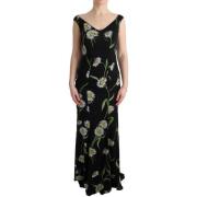 Jurk D&amp;G Daisy Print Maxi Jurk Mouwloos VNeck