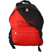 Tas Givenchy Rode en zwarte nylon stadsrugzak