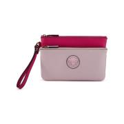 Handtas Versace Medusa Clutch Roze Leren Handtas