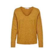 Trui Only Rica Life Knit LS - Golden Spice