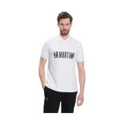 T-shirt La Martina Heren Polo Wit Maat L