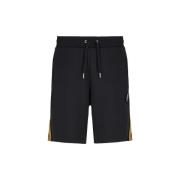 Korte Broek Ea7 Emporio Armani World Of Football Bermuda Shorts - Blac...