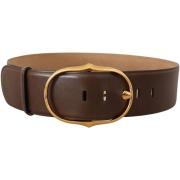 Riem D&amp;G Leren ovale riem met gesp