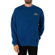 Sweater Lacoste Losse sweatshirt met logo en textuur