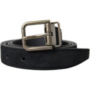 Riem D&amp;G Suede Leren Riem voor Heren - Zwart