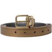 Riem D&amp;G Gouden Leren Riem