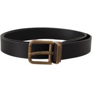 Riem D&amp;G zwarte leren riem voor heren