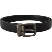 Riem D&amp;G Effen lederen vintage logo metalen gesp riem