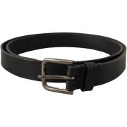 Riem D&amp;G Heren Zwart Leren Riem