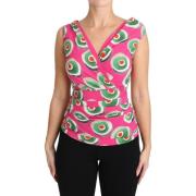 Overhemd D&amp;G Zijden Stretch Siciliaanse Cake Top