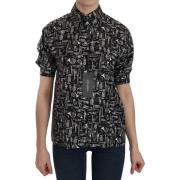 Overhemd D&amp;G Zijden muziekinstrument Print Collared Top