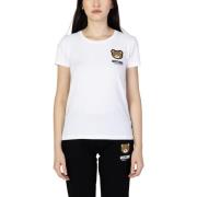 Overhemd Moschino Moschino Underbear Logo Wit T-Shirt voor Dames