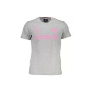 T-shirt La Martina Grijs katoenen T-shirt met printlogo