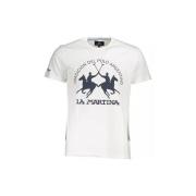 T-shirt La Martina Regular fit wit katoenen T-shirt