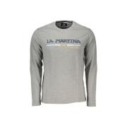 T-shirt La Martina Geborduurd T-shirt met logo en ronde hals