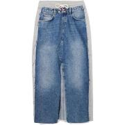 Rok Desigual denim rok voor dames met tailleband met trekkoord