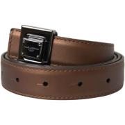 Riem D&amp;G bruine leren riem voor heren