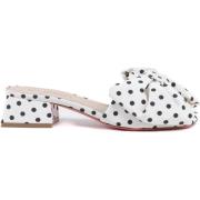 Instappers Dee Ocleppo Polka Dot Bow Muiltjes Wit