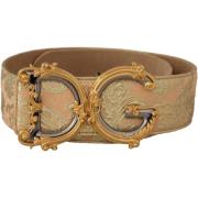 Riem D&amp;G Jacquard barokke gespriem met logo