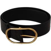 Riem D&amp;G Relief lederen goudkleurige metalen gesp riem