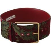 Riem D&amp;G fluwelen riem met bloemen voor dames