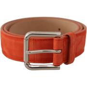 Riem D&amp;G oranje suede riem voor dames