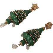 Oorbellen D&amp;G Kristallen kerstboom Clip-On oorbellen