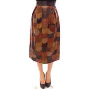 Rok D&amp;G leren patchwork rok