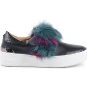 Sneakers MICHAEL Michael Kors Zwarte leren instappers met rubberen zoo...