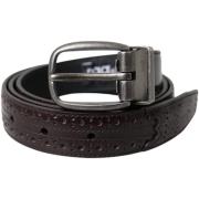 Riem D&amp;G Leren riem geperforeerde stijl