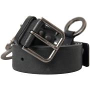 Riem D&amp;G zwarte leren riem