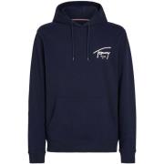 Sweater Tommy Jeans Signature Logo Graphic Hoodie Dark Night Navy