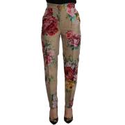 Broek D&amp;G Gebloemde broek met hoge taille