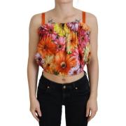 Overhemd D&amp;G Crop Top TSH83148 met bloemenprint