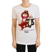 Overhemd D&amp;G De Kat en de Vos Geborduurd T-Shirt